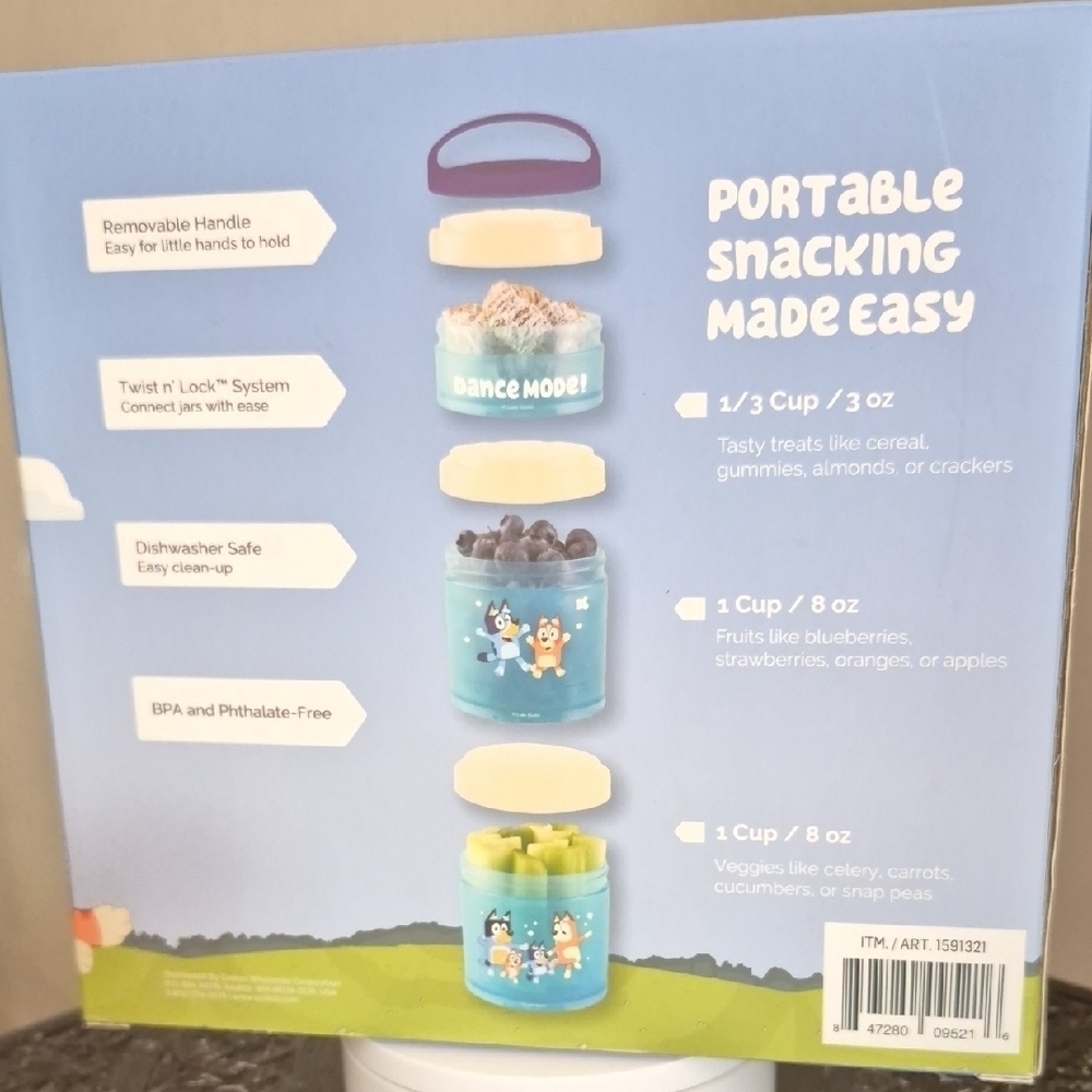 Bluey Snack Stacks - Colorful Kids Containers - Picture 4 of 4